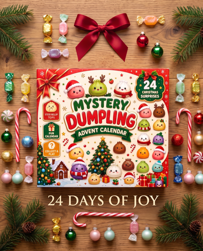 Christmas Squishies Advent Calendar 2026 24 Days Countdown Dumpling Squishy Toys