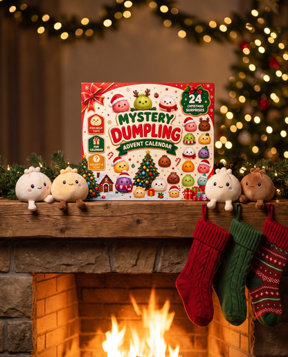 Christmas Squishies Advent Calendar 2026 24 Days Countdown Dumpling Squishy Toys