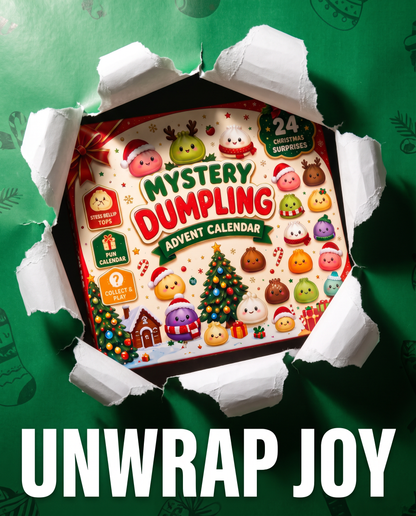 Christmas Squishies Advent Calendar 2026 24 Days Countdown Dumpling Squishy Toys